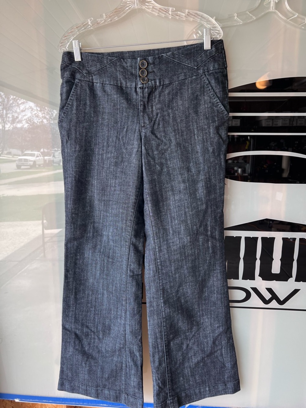 Maurices Dark Gray Boot Cut Jeans